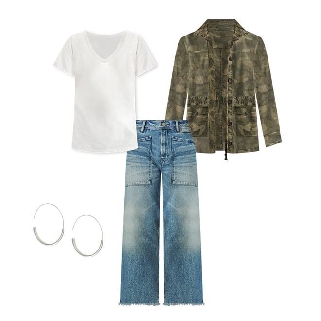 Lucky Brand Camo Printed Utility Jacket  Green Multi – Rachelle M. Rustic  House Of Fashion