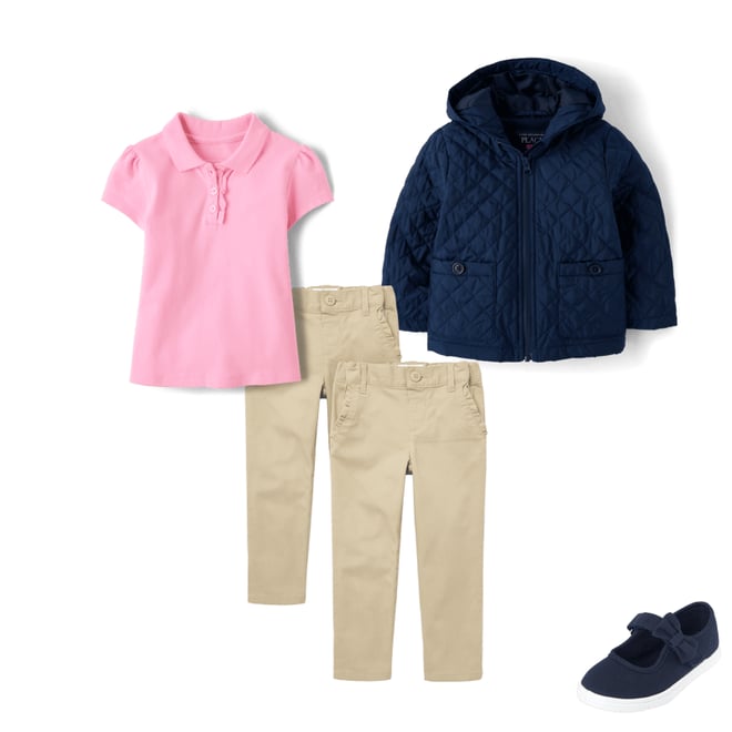 7th bundle featuring 3 items which compliment Toddler Girls Quilted Jacket