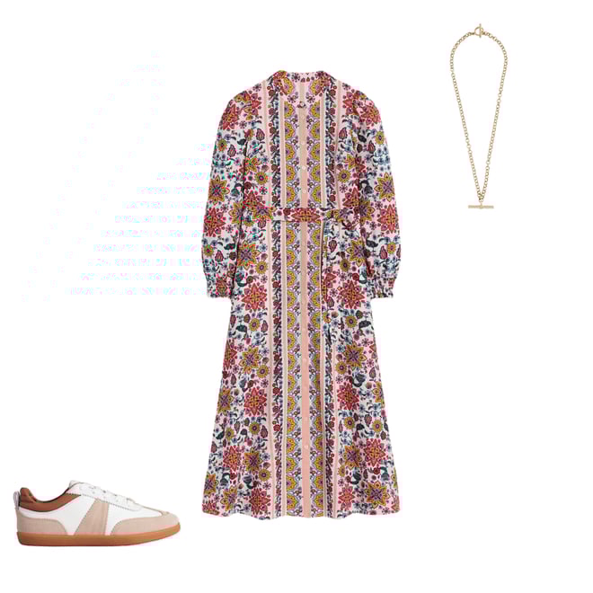 4th bundle featuring 2 items which compliment Ruby Linen Blend Shirt Dress-Ivory, Botanical Sprig