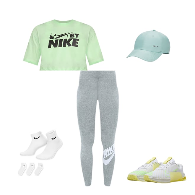 Nike Womens Essential Futura Heritage Leggings - Grey