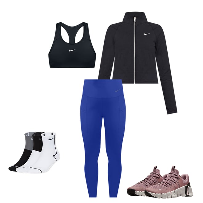 Nike Womens Gym Life Ribbed Jacket - Black