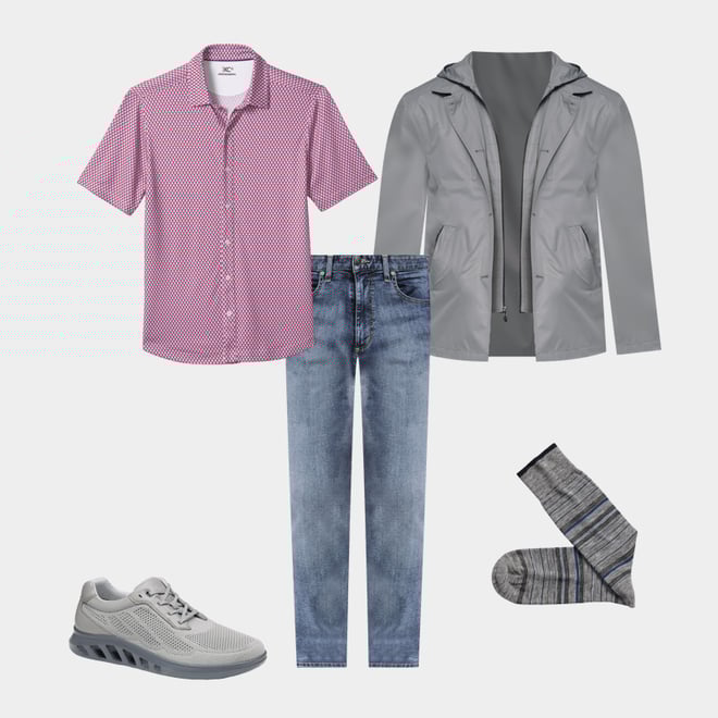 5th bundle featuring 4 items which compliment Heather Stripe Socks