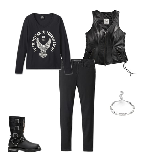 Women's Avenue Leather Vest | Harley-Davidson USA