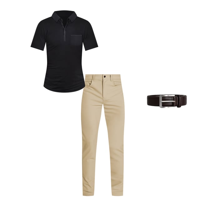 The Ott” Black on Black Polo The Ott” Black on Black Polo