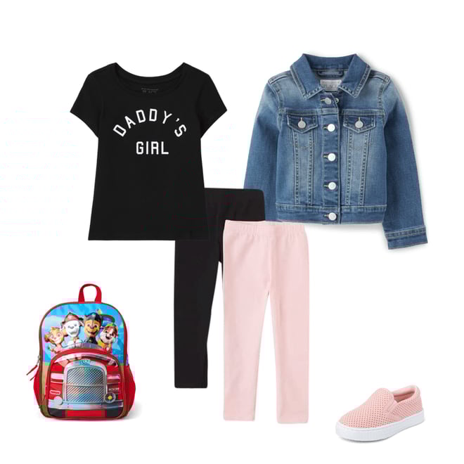 3rd bundle featuring 4 items which compliment Baby And Toddler Girls Matching Family Daddy's Girl Graphic Tee