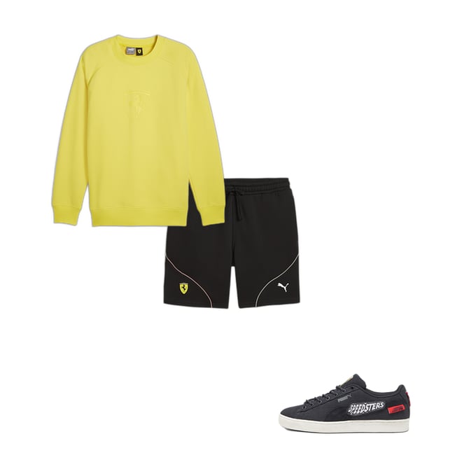 Puma ferrari cheap shorts yellow