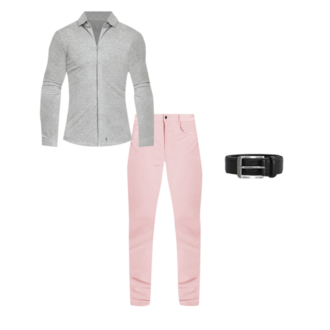 Athletic Fit Stretch Tech Chino - Coral Pink