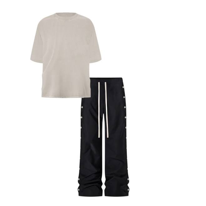 【YOURNUS】Side Pintuck Snap Nylon Pants YOURNUS】Side Pintuck Snap Nylon Pants (YOURNUS/パンツ