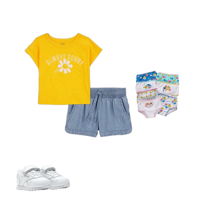 7-pack Cotton Briefs - Yellow/Disney princesses - Kids