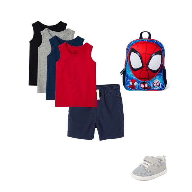 3rd bundle featuring 3 items which compliment Toddler Boys Tank Top 4-Pack