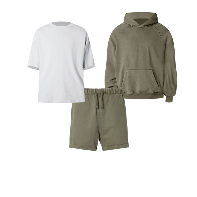 3rd bundle featuring 2 items which compliment Heavy Every Day Sweatshorts - Washed Olive