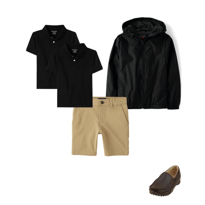 1st bundle featuring 3 items which compliment Boys Uniform Quick Dry Chino Shorts