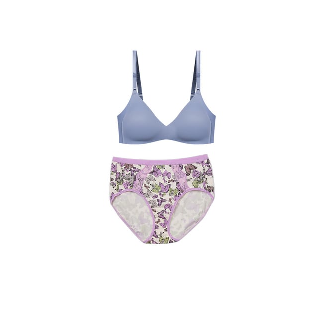 Warners Purple Floral This Is Not A Bra Full-Coverage T-Shirt Bra 01593