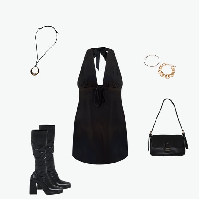 Lanier Mini Dress Black
