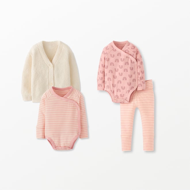 ♡bebe♡　0617 Baby Layette Bodysuit in HannaSoft™ | Hanna Andersson