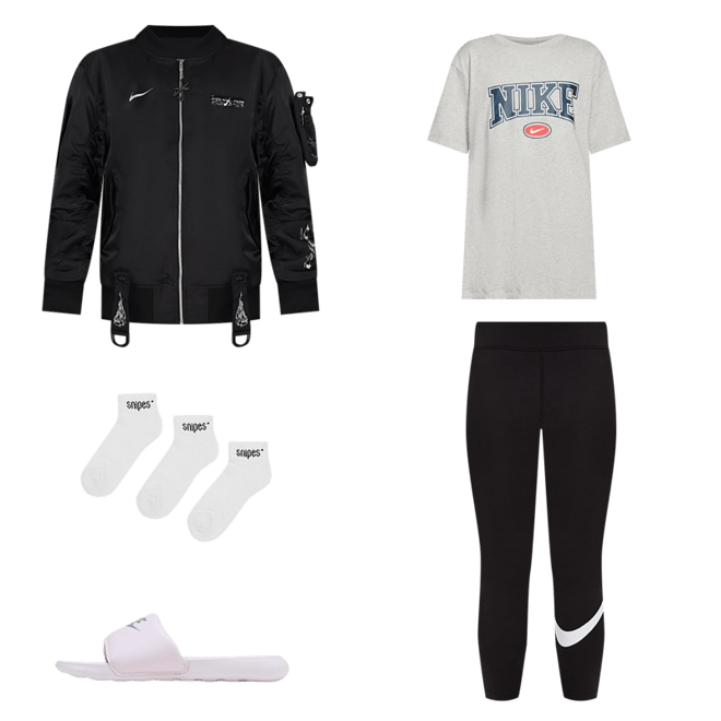 Леггинсы Nike W Sportswear Essential Mid-Rise Swoosh Leggings CZ8530-063  купить за 4 789 руб в интернет-магазин