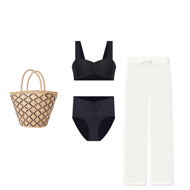 1st bundle featuring 3 items which compliment Eco Chic Repreve® Marlee Bikini Top