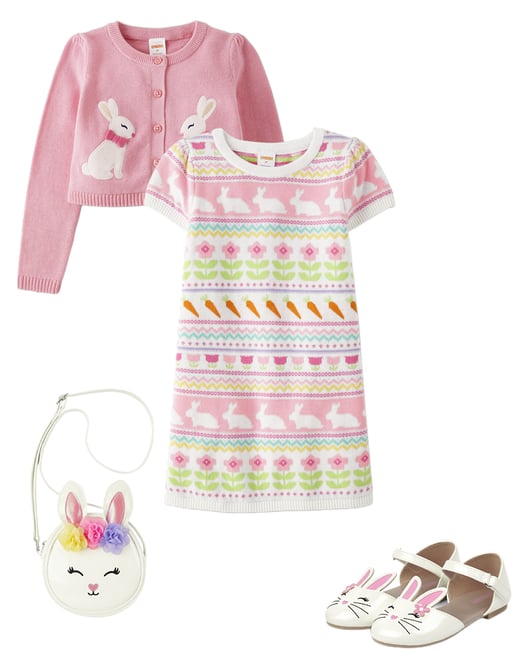 Infant Girls Heartstrings Dress & Sweater Set Size 6-9months