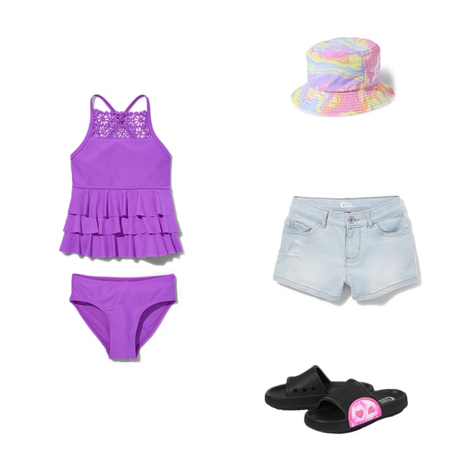 Tween/Teen Girls Ruffle Tankini Top Swimwear – SwimHer