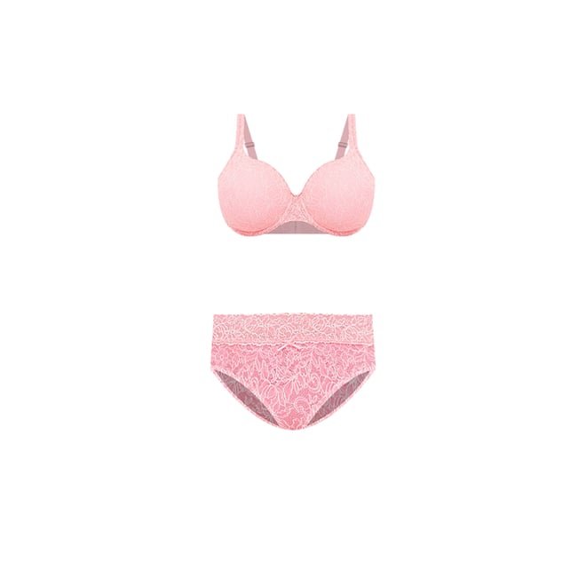 Exposed Cranberry Crush Bralette & Cheeky Panty Set M136