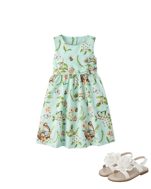 Gymboree Girls Spring Jubilee Collection Dress is Made for hop-a