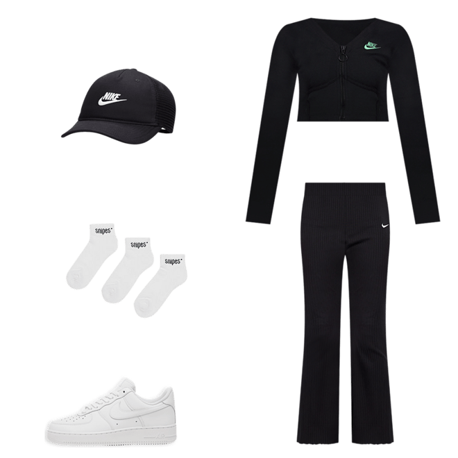 Nike NSW High-Waisted Ribbed Jersey Womens Pants Black DV7868-010 – Shoe  Palace