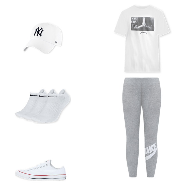 Nike Essential Graphics High-Rise Futura Legging CZ8528-063 - hellgrau –  Brooklyn Footwear x Fashion