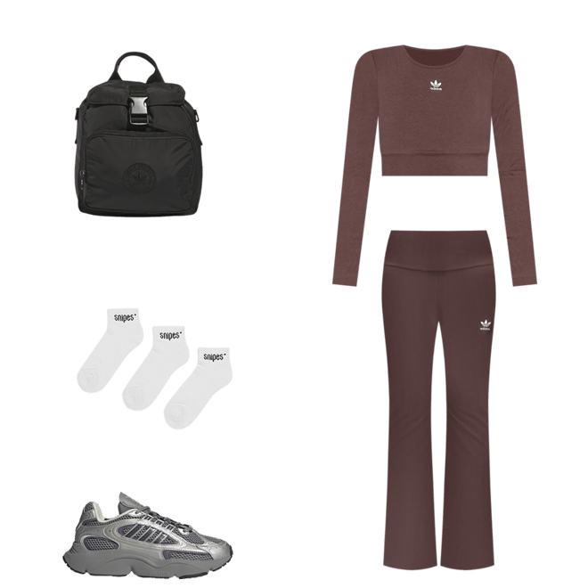 Shop adidas Essentials Ribbed Flair Pants IJ5398 brown
