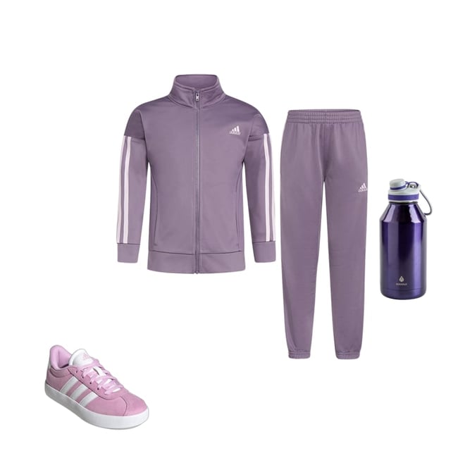 adidas Big Girls 2-pc. Track Suit, Color: Shadow Violet - JCPenney