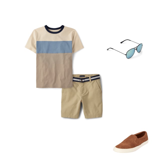 Boys Belted Chino Shorts  The Children's Place - WHIRLWIND