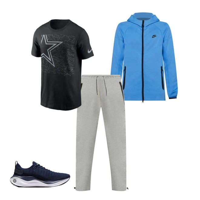 Nike Men's Sportswear Tech Fleece Full-Zip Windrunner Jacket-Blue - Hibbett