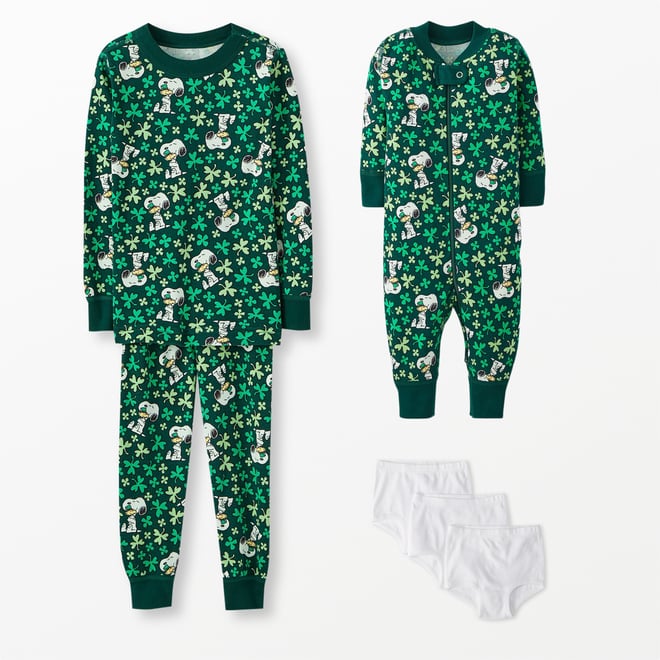 Peanuts St. Patrick s Day Long John Pajama Set