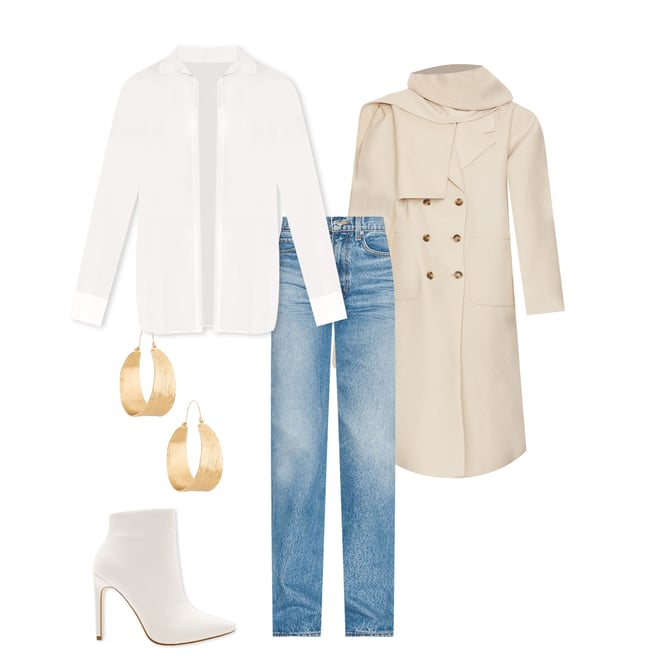2nd bundle featuring 4 items which compliment Oversized Coat With Detachable Scarf