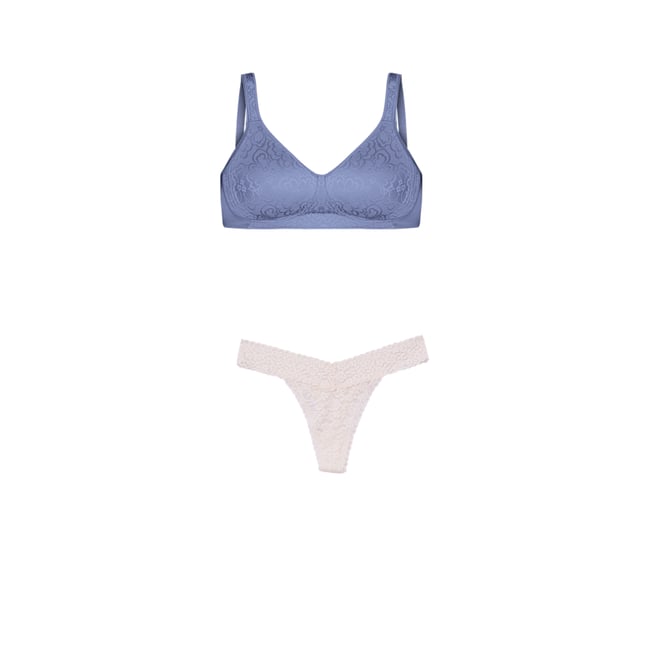 Playtex Womens 18 Hour Ultimate Lift Support Wirefree Bra 4745- Zen Blue,  42DD Pack of 2 