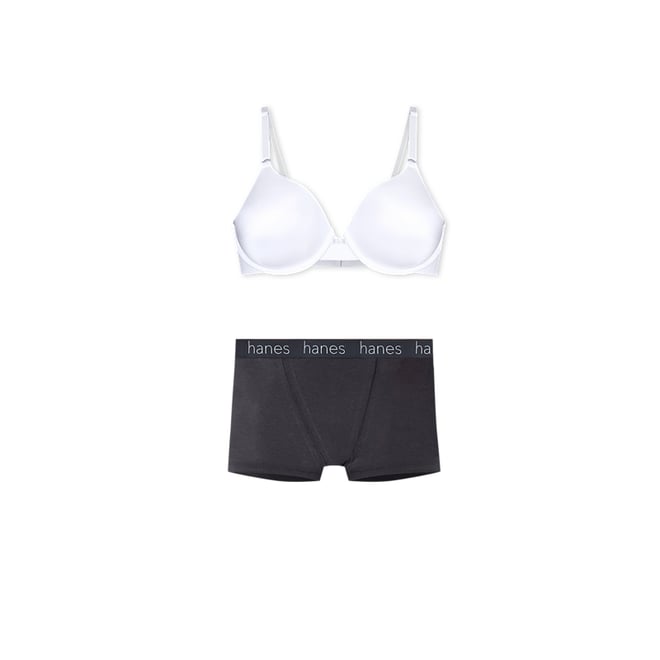 Hanes Originals Women's Boyshorts Underwear, Soft & Stretchy Ribbed Blend,  3-Pack 