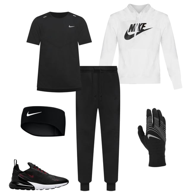 NIKE GLOVES SPHERE RUN 4.0 NOIR/ARGENT - GANT MIXTE