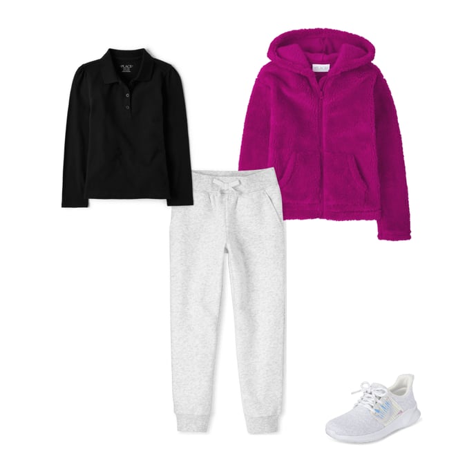 Girls Active Fleece Jogger Pants | The Children's Place CA - TANGRN DRM