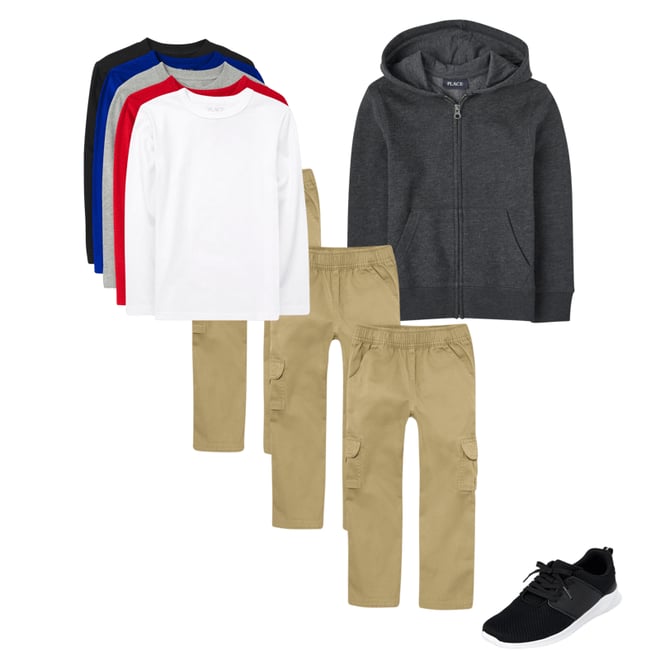 4th bundle featuring 3 items which compliment Boys Pull On Cargo Pants 3-Pack