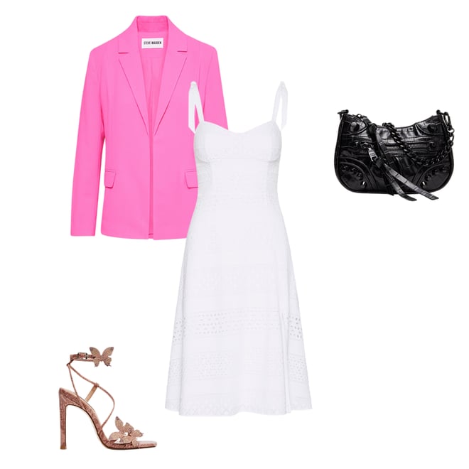 Steve Madden Payton Blazer in Hot Pink