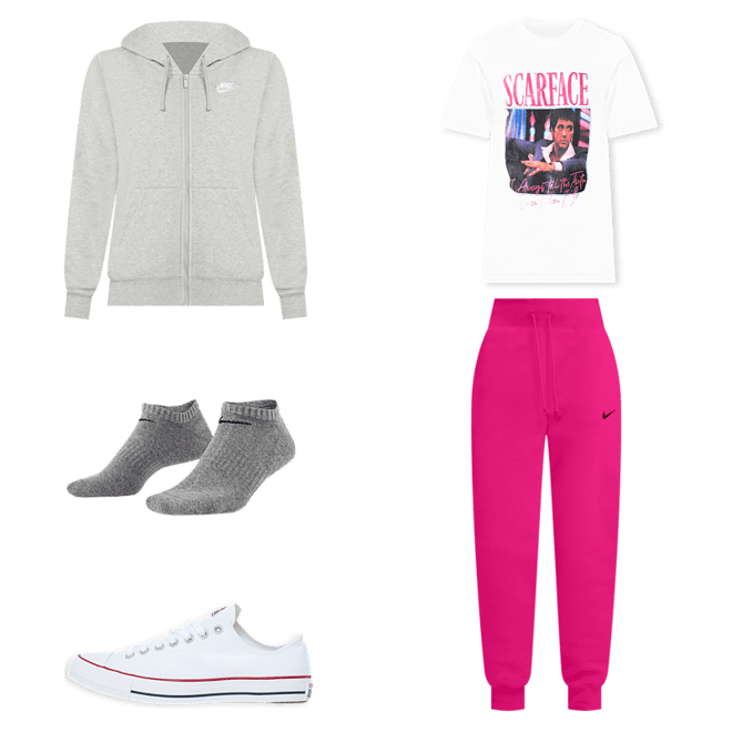 Shop Nike NSW Phoenix Fleece Pants DQ5688-615 pink