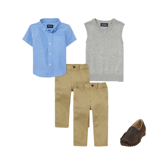 1st bundle featuring 3 items which compliment Baby And Toddler Uniform Oxford Button Down Shirt
