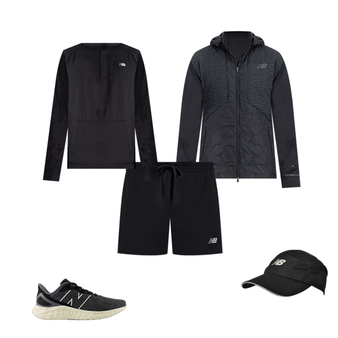 New balance men's discount sequence jacket black