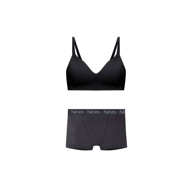 Hanes Originals Women's 3pk Ribbed Boy Shorts - Gold/White/Pink S 3 ct