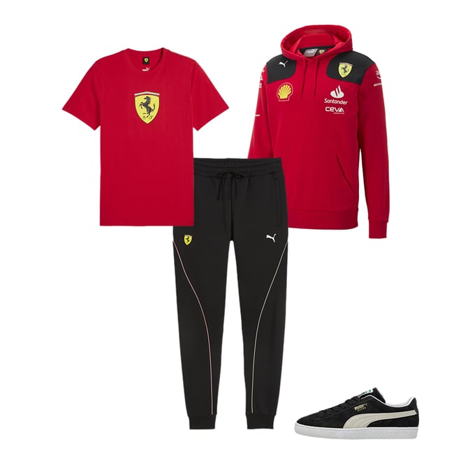 PUMA Scuderia Ferrari - 2023 Team Half Zip Sweat - Men - Red