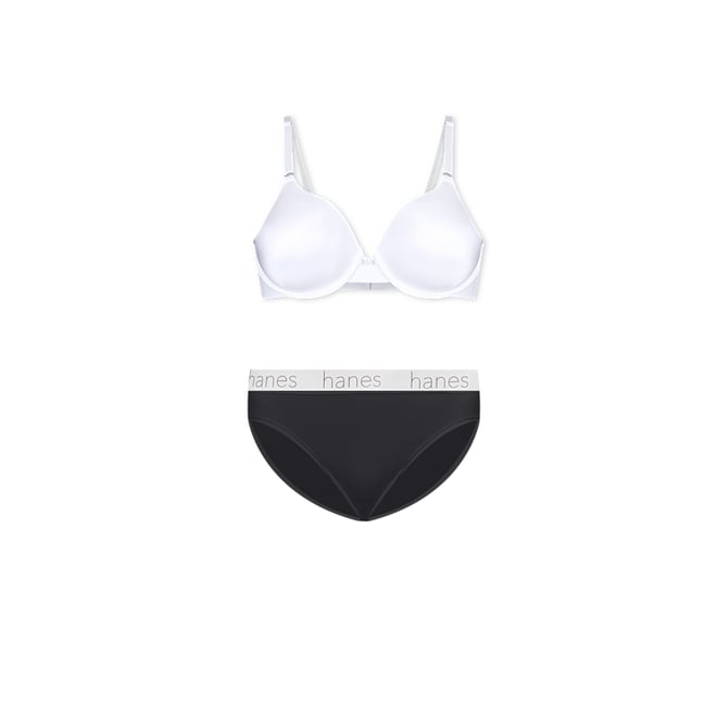Hanes Women's 10pk Cool Comfort Cotton Stretch Bikini Underwear -  Black/gray/white : Target