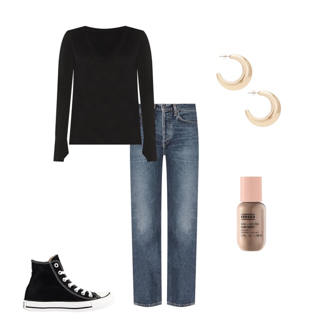 3rd bundle featuring 4 items which compliment Cashmere Fitted V Neck Sweater