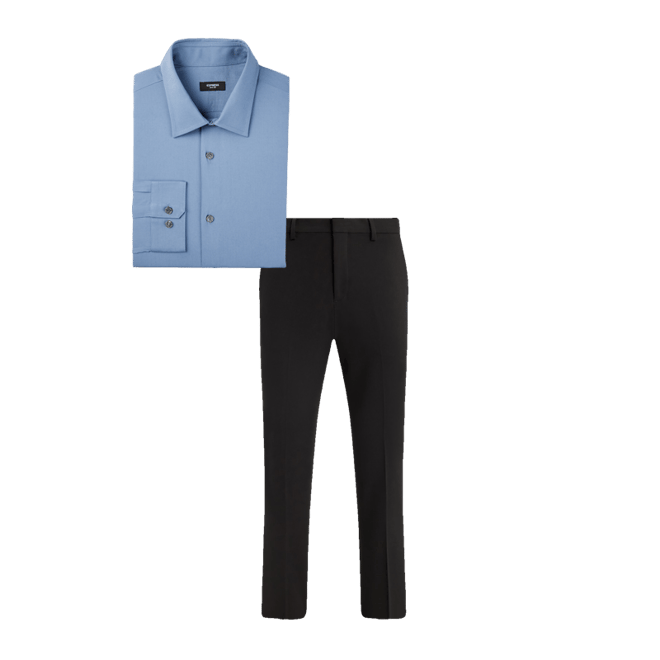 Extra Slim Solid Stretch 1mx Dress Shirt