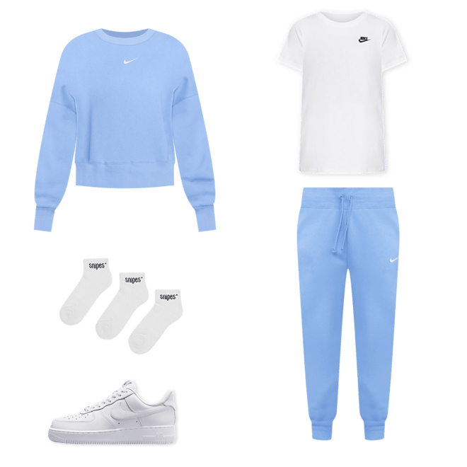 NIKE Sportswear Long Sleeve Boyfriend Tee Print Swoosh white Sweatshirts  online at SNIPES