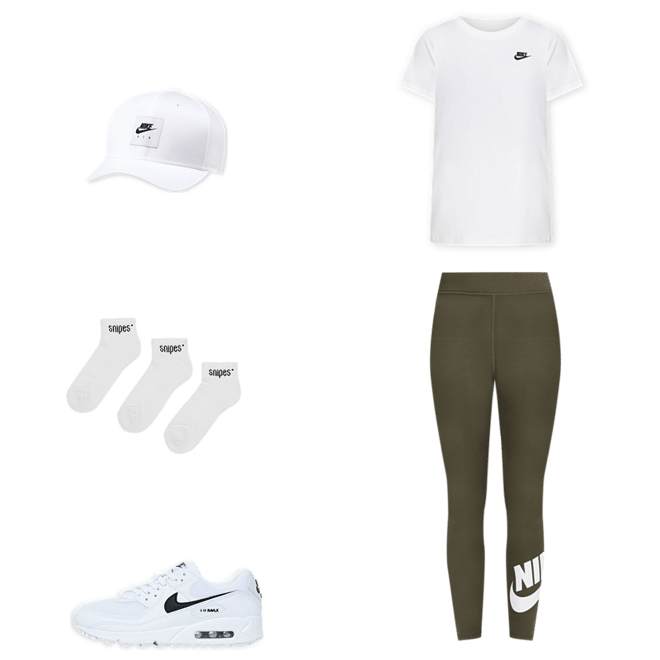 Shop Nike NSW Essential Graphic Futura Leggings DV7791-325 green