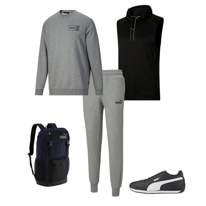 Puma Chándal para Hombre Hooded Sweat Suit Negro – Oferten